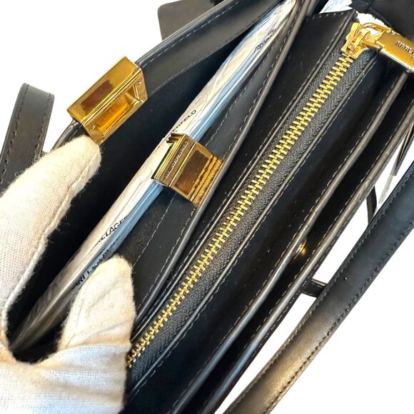 KARL LAGERFELD PARIS Ivette Leather Shoulder Bag - Picture 5 of 10